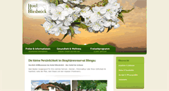 Desktop Screenshot of hotel-bliesbrueck.de